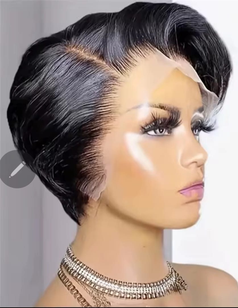 Lace pixie wig with defined hairline